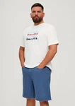 s.Oliver Jeansshorts Jeans-Bermuda Casby Weiß/Creme/Grau