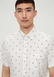 Kurzarmhemd Slim: Kurzarmhemd mit Alloverprint