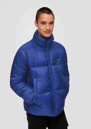 Allwetterjacke Steppjacke mit Label-Patch Label-Patch