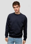 QS Sweatshirt mit Logo-Stickerei Dunkelblau