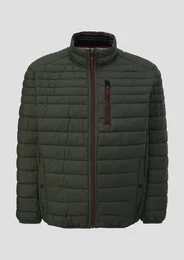 Outdoorjacke Gesteppte Outdoor-Jacke mit Stehkragen Blende