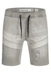 Indicode Herren Ernest Jeansshorts Grau/Hellgrau/Khaki