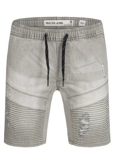 Indicode Herren Ernest Jeansshorts Grau/Hellgrau/Khaki