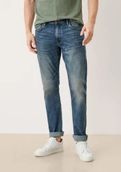 s.Oliver Stoffhose Jeans Keith Slim Fit Mid Rise Slim Leg Dunkelgrün/Grün