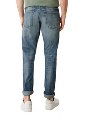 s.Oliver Stoffhose Jeans Keith Slim Fit Mid Rise Slim Leg Dunkelgrün/Grün