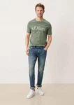 s.Oliver Stoffhose Jeans Keith Slim Fit Mid Rise Slim Leg Dunkelgrün/Grün