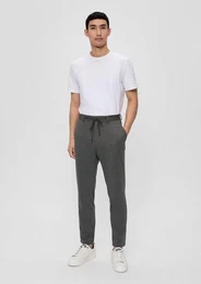 Stoffhose s.O JOGG: Anzughose aus Stretch-Jersey