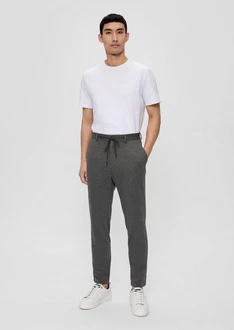 s.Oliver BLACK LABEL Stoffhose Anzughose aus Stretch-Jersey 