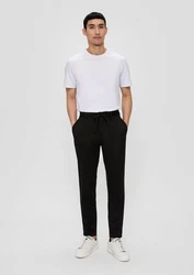 s.Oliver BLACK LABEL Stoffhose Anzughose aus Stretch-Jersey 