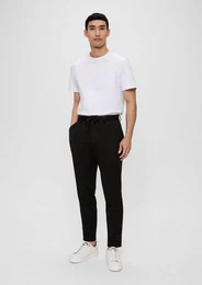 Stoffhose s.O JOGG: Anzughose aus Stretch-Jersey