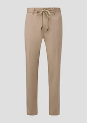 s.Oliver BLACK LABEL Stoffhose Anzughose aus Stretch-Jersey Khaki/Beige/Braun