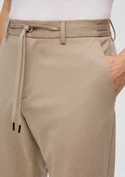 s.Oliver BLACK LABEL Stoffhose Anzughose aus Stretch-Jersey Khaki/Beige/Braun