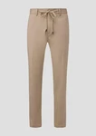 s.Oliver BLACK LABEL Stoffhose Anzughose aus Stretch-Jersey Khaki/Beige/Braun