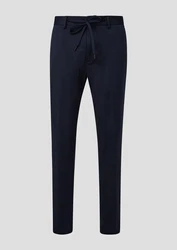 s.Oliver BLACK LABEL Stoffhose Anzughose aus Stretch-Jersey schwarz