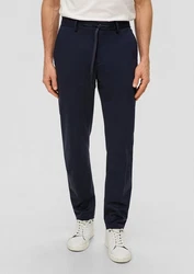 s.Oliver BLACK LABEL Stoffhose Anzughose aus Stretch-Jersey schwarz