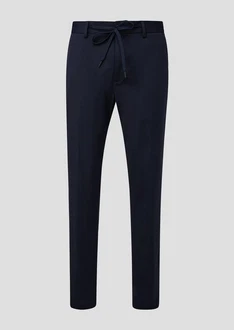 s.Oliver BLACK LABEL Stoffhose Anzughose aus Stretch-Jersey schwarz
