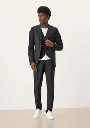 s.Oliver BLACK LABEL Sakko Slim Fit Hyperstretch Dunkelgrau/Grau/Schwarz/Gelb/Hellgrau