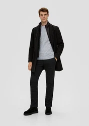 s.Oliver Strickpullover aus Wollmix Grau
