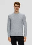 s.Oliver Strickpullover aus Wollmix Grau