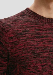 s.Oliver Strickpullover aus Effektgarn Dunkelrot/Bordeaux
