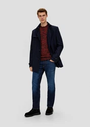 s.Oliver Strickpullover aus Effektgarn Dunkelrot/Bordeaux