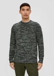 s.Oliver Strickpullover aus Effektgarn Grün/Dunkelgrau/Dunkelgrün/Grau
