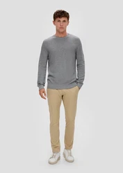 s.Oliver Chinohose Slim Fit Khaki/Grau/Beige