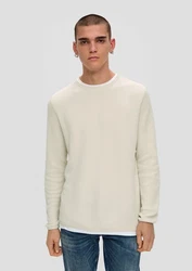 QS Strickpullover Weiß/Creme/Khaki/Beige