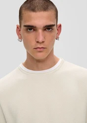QS Strickpullover Weiß/Creme/Khaki/Beige
