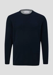 Strickpullover Strickpullover mit Logo-Stickerei Logo