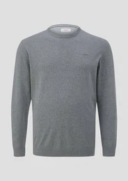 Strickpullover Strickpullover mit Logo-Stickerei Logo