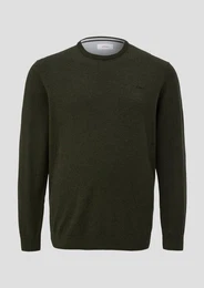 Strickpullover Strickpullover mit Logo-Stickerei Logo