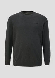 Strickpullover Strickpullover mit Logo-Stickerei Logo