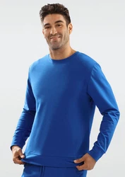 DKaren Hausanzug Herren Freizeitanzug Jogginganzug Trainingsanzug Blau