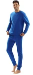 DKaren Hausanzug Herren Freizeitanzug Jogginganzug Trainingsanzug Blau