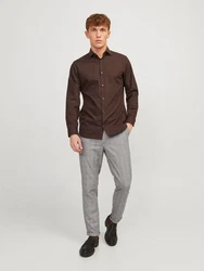 JACK & JONES Hose 'Marco Connor' Grau/Hellgrau/Khaki