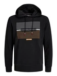 Jack & Jones Hoodie JJCYRUS SWEAT HOOD Schwarz