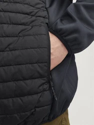 Jack & Jones Plus Jacke (1-St) Schwarz/Dunkelgrau