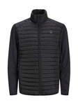 Jack & Jones Plus Jacke (1-St) Schwarz/Dunkelgrau