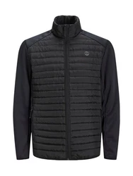 Jack & Jones Plus Jacke (1-St) Schwarz/Dunkelgrau