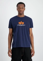 Alpha Industries Shirt T Rubber Dunkelblau/Blau/Hellblau