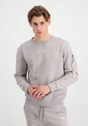 Alpha Industries Men Sweatshirts Organics Sweater Grau/Lila