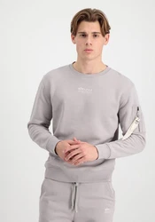 Alpha Industries Men Sweatshirts Organics Sweater Grau/Lila
