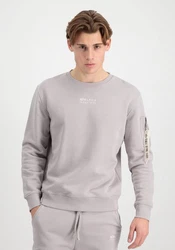 Alpha Industries Men Sweatshirts Organics Sweater Grau/Lila