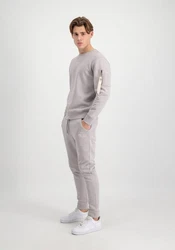 Alpha Industries Men Sweatshirts Organics Sweater Grau/Lila