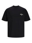 JACK & JONES T-Shirt 'JORSantorini' Schwarz/Dunkelblau