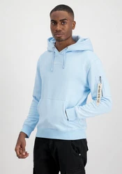 Alpha Industries Hoodie EMB  Hellblau/Blau