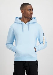 Alpha Industries Hoodie EMB  Hellblau/Blau