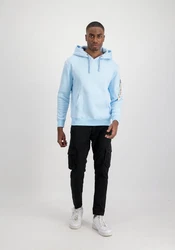 Alpha Industries Hoodie EMB  Hellblau/Blau