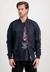 Alpha Industries Bomberjacke MA-1 LW Project R Blau/Dunkelblau